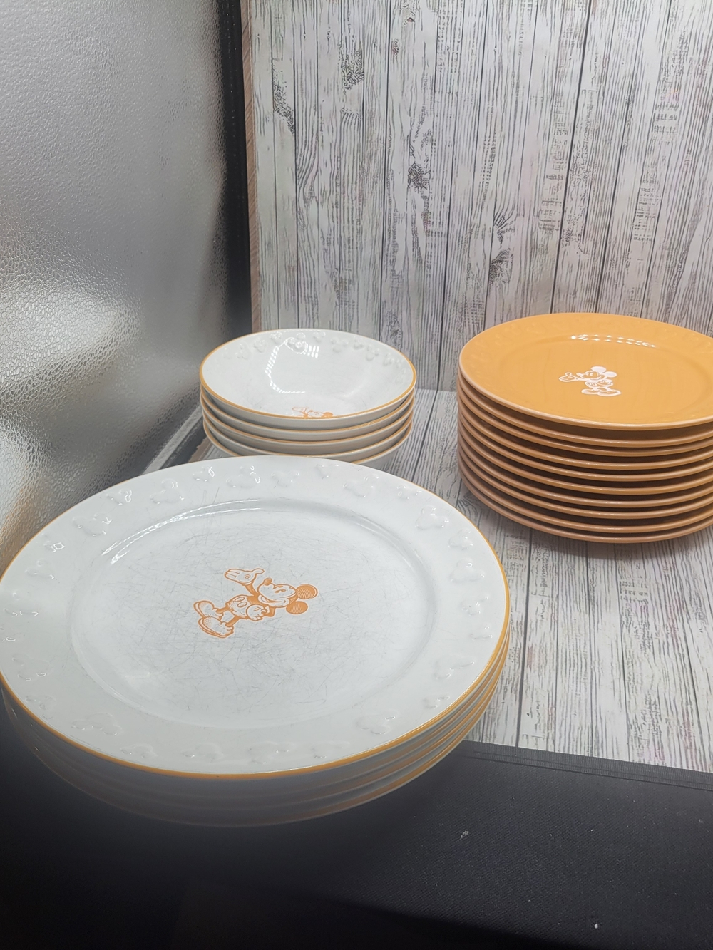 Disney - 19 Piece Stoneware Set Featuring Classic Mickey And Mickey Ears